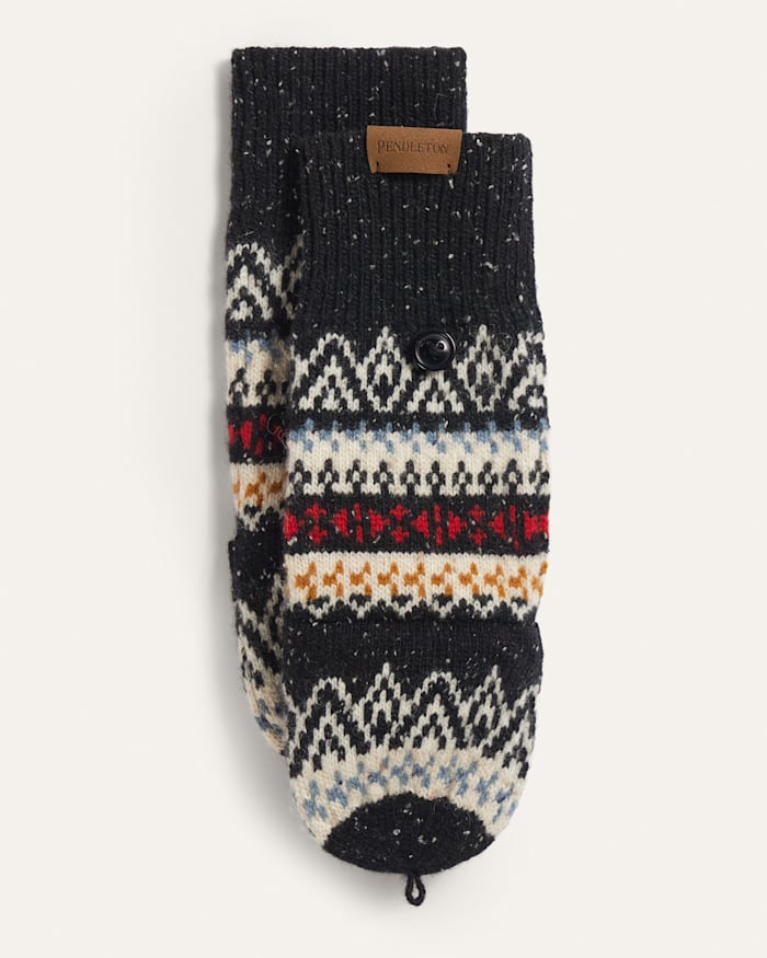 FAIRISLE LAMBSWOOL CONVERTIBLE MITTENS